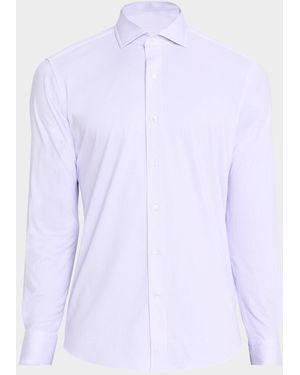 Peter Millar Apos;S Excursionist Flex Micro-Print Sport Shirt - Purple
