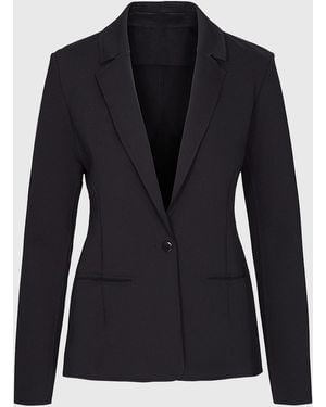 Commando Ceo Neoprene Suiting Blazer - Blue