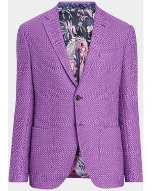 Etro Apos;S Camo Knit Jacket - Purple