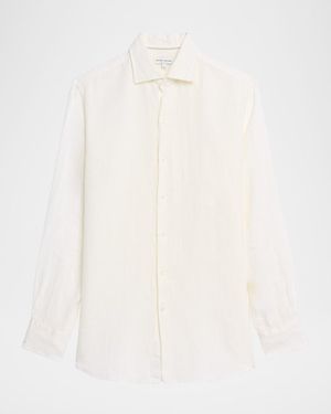 Peter Millar Apos;S Shoreside Linen Button-Down Shirt - Natural