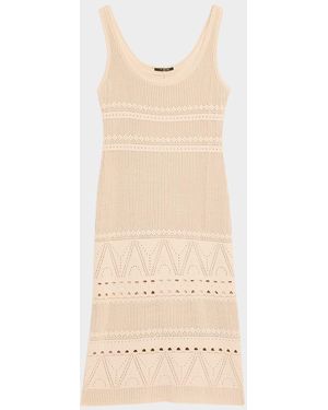 Kobi Halperin Emerson Scoop-Neck Cotton Knit Dress - Natural