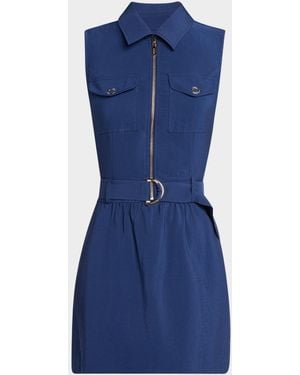Ramy Brook Kaira Belted Mini Dress - Blue