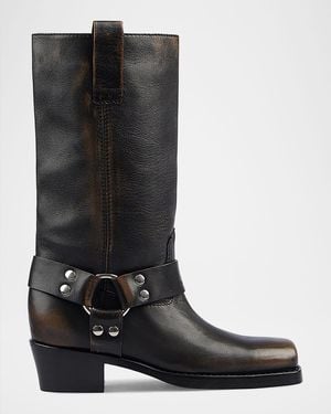 Paris Texas Roxy 45Mm Leather Boots - Black