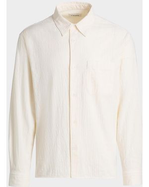FRAME Apos;S Seersucker Cotton Shirt - White