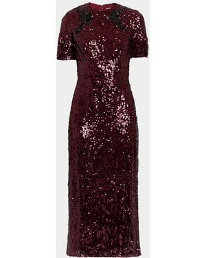 Designer Red Sequin Dresses for Women - Up to 61% off | Lyst