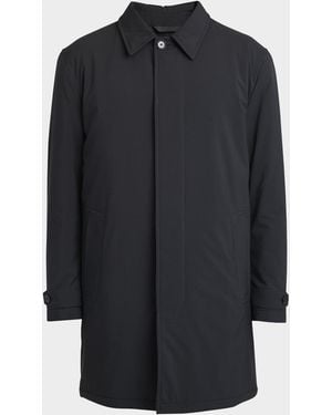 Brioni Apos;S Technical Fabric Car Coat - Blue