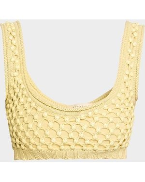 DIOTIMA Lady Embellished Knit Bralette - Metallic