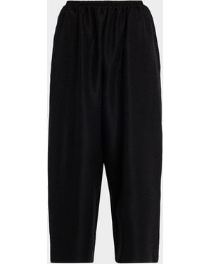 Eskandar Silk Japanese Pants - Black