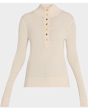 Rag & Bone Lucy Ribbed Henley - Natural