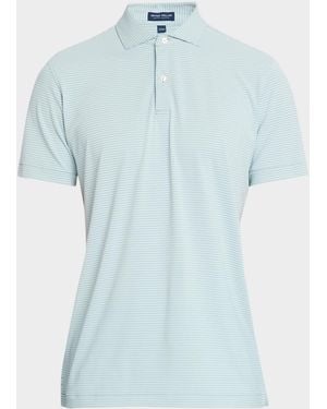 Peter Millar Apos;S Crown Crafted Ballad Performance Jersey Polo Shirt - Blue