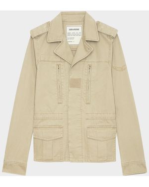 Zadig & Voltaire Klimi Washed Cotton Parka - Natural