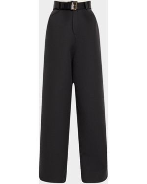 Marc Jacobs Tailored Wide-Leg Volume Pants - Black