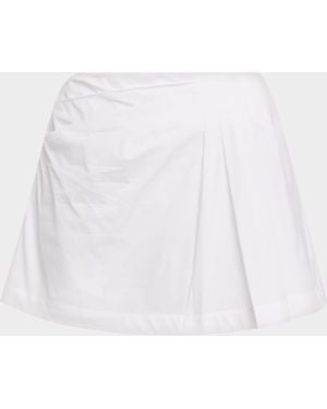 Jonathan Simkhai Devlin Poplin Mini Skirt - White
