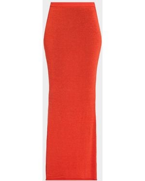 SER.O.YA Kora Knit Maxi Skirt - Red