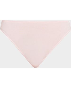 Videris Lingerie Whitney Mid-Rise Thong - Pink