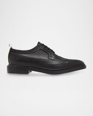 Thom Browne Apos;S Classic Long Wing Brogue Shoes - Black