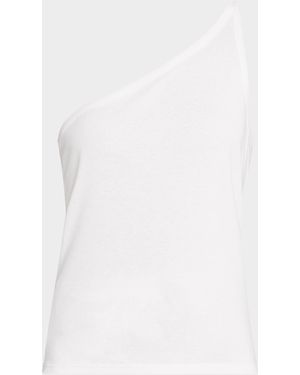 A.L.C. Marlee One-Shoulder Tank Top - White
