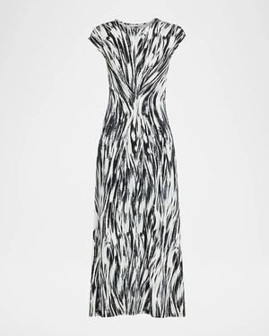 Proenza Schouler Miranda Belted A-Line Maxi Dress - White