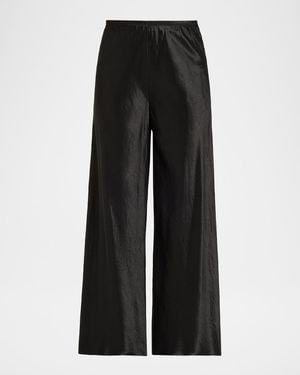 Maria McManus Bias-Cut Satin Pants - Black