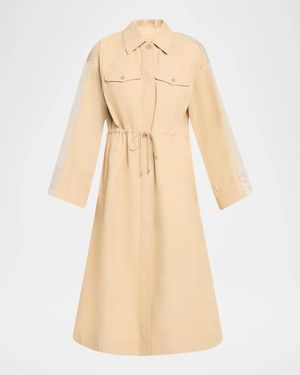 3.1 Phillip Lim Combo Blouson Trench Coat - Natural