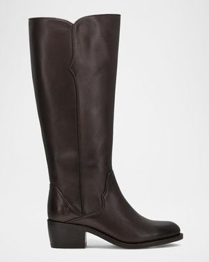 Frye Carson 2 Piping Tall Leather Boots - Brown