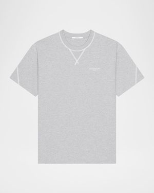 Givenchy Apos;S Couture Seam Cotton Crewneck T-Shirt - White