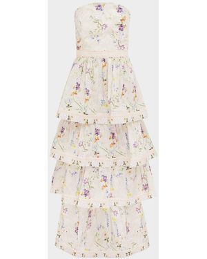 Aqua Blu Australia Heidi Strapless Maxi Dress - Natural