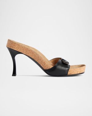 Balenciaga I Scholl Sandal - Natural