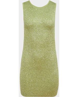Toccin Alaina Sequined Knit Mini Dress - Green