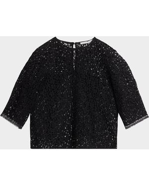 Maria McManus Lace Short-Sleeve T-Shirt - Black