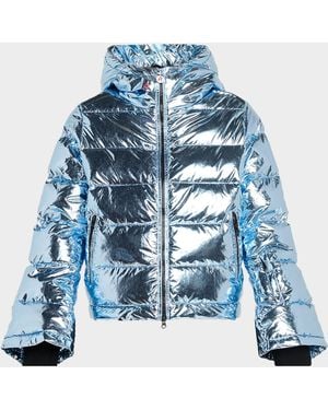Perfect Moment Polar Flare Down Ski Jacket - Blue