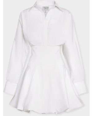 Twp Mila Mini Shirtdress - White