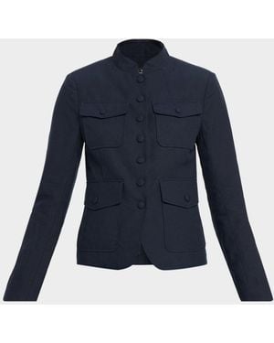 Rag & Bone Mercer Linen Blazer - Blue