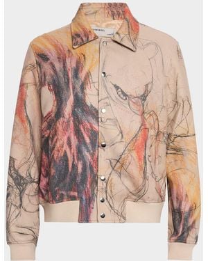 DOMREBEL Ascend Bomber Jacket - Pink