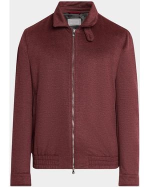 Brunello Cucinelli Apos;S Stretch-Jersey Jacket - Red