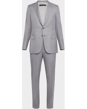 Brioni Apos;S Wool And Silk Modern Fit Two-Piece Suit - Gray