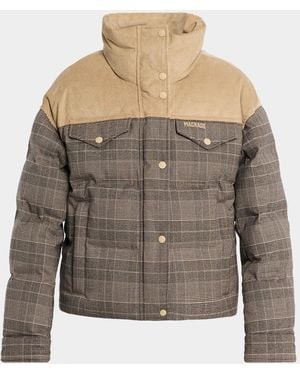 Mackage Brigit Glencheck Down Jacket - Gray