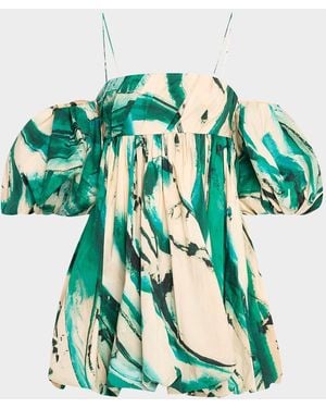 Ulla Johnson Uj X Lee Krasner Hartigan Portrait - Green
