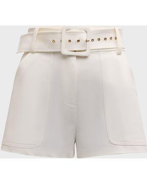 Ramy Brook Kasey Belted Shorts - White