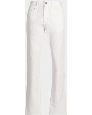 Canali Apos;S Cotton Straight Leg Five-Pocket Pants - White
