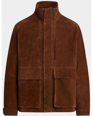 Joe & apos;s Jeans Apos;S Suede Stand-Collar Field Jacket - Brown
