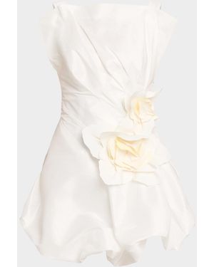 Acler Falldon Bubble Mini Dress - White
