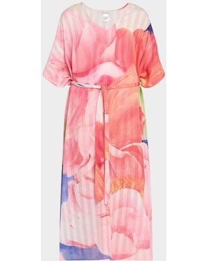 Tommy Bahama Artist Series Belted Kaftan Dress - Pink