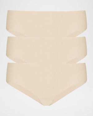 Commando 3-Pack Breathable Cotton Bikini Briefs - Natural