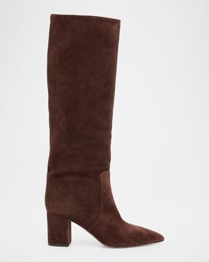 Paris Texas 70Mm Anja Suede Knee-High Boots - Brown
