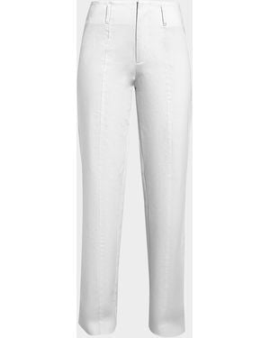 AS by DF Casablanca Straight-Leg Pants - White