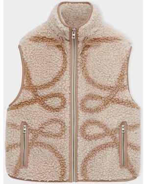 Loewe Apos;S Anagram Sherpa Vest - Brown