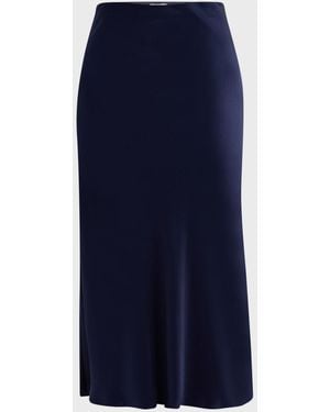 Rails Anya Satin Midi Skirt - Blue