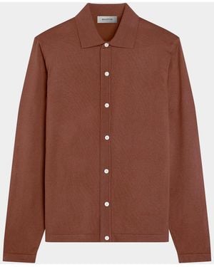 Bugatchi Apos;S Cotton-Blend Shirt Jacket - Brown