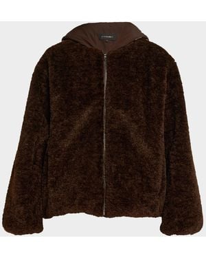 Kobi Halperin Ilyssa Hooded Faux Fur Jacket - Brown